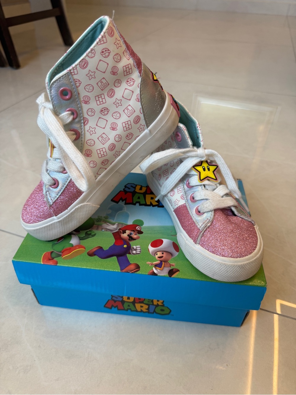 Super Mario Princess UP Toddlers Hi-Top Journey’s Sneakers